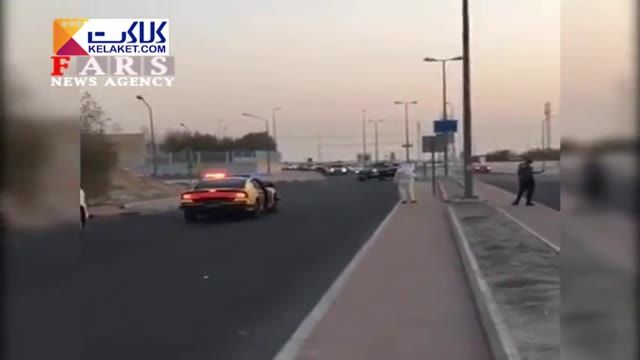انجام حرکات خطرناک و دیونه وار راننده سعودی در خیابان