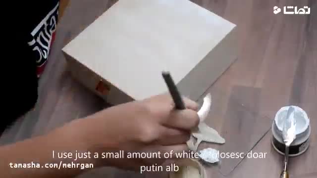 آموزش یک روش حرفه ایی برای تزیین جعبه چوبی با هنر دکوپاژ 