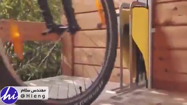 ‫ایده ای نو برای آویز کردن دوچرخه در فضای کم انباریها‬‎