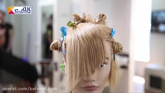 آموزش کوتاه کردن موی زنانه بصورت مدلی زیبا برای چتری مو