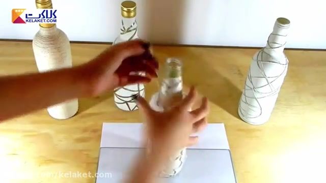 آموزش ویترینی کردن بطری های خالی