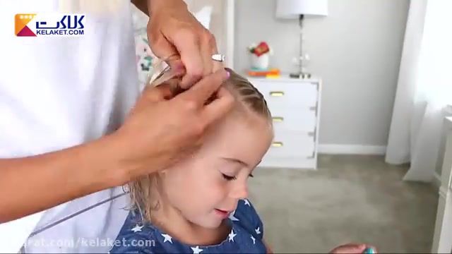 آموزش شینیون کردن موهای دختربچه