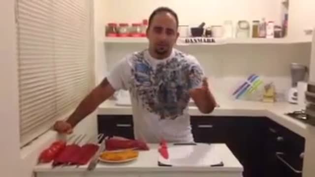 ‫آموزش کباب بخیاری همراه با  جوادجوادی bakhteyari how to make kebab‬‎