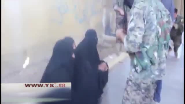 فرار داعشی‌ها با لباس زنانه و دستگیری آن ها