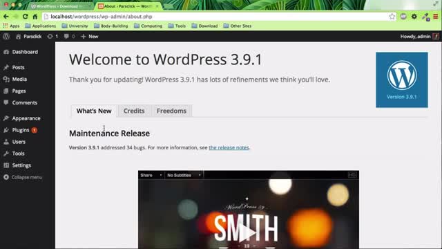 4- داشبورد در وردپرس WordPress