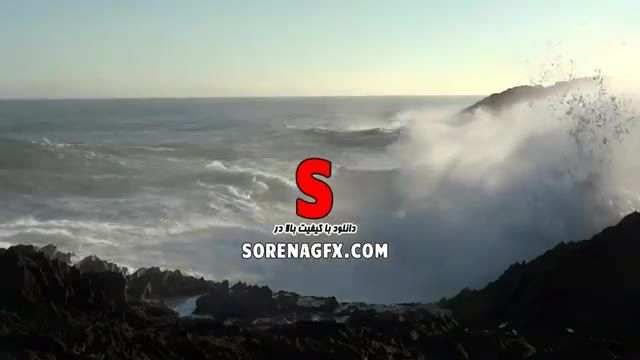 ‫دانلود فوتیج بسیار زیبا با موضوع برخورد موج با صخره‬‎