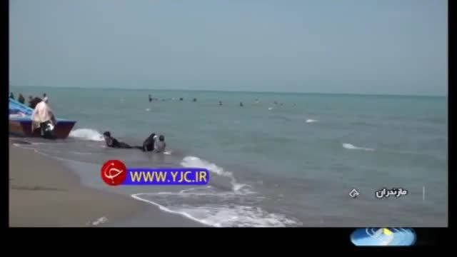 آمار بالای غرق شدگی مسافران در سواحل مازندران در سال جاری