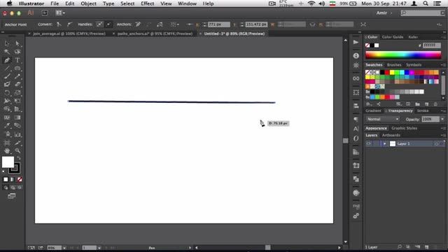 22- خط و نقطه در Adobe Illustrator