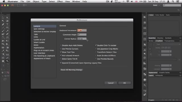 2- تنظیمات اولیه Adobe Illustrator