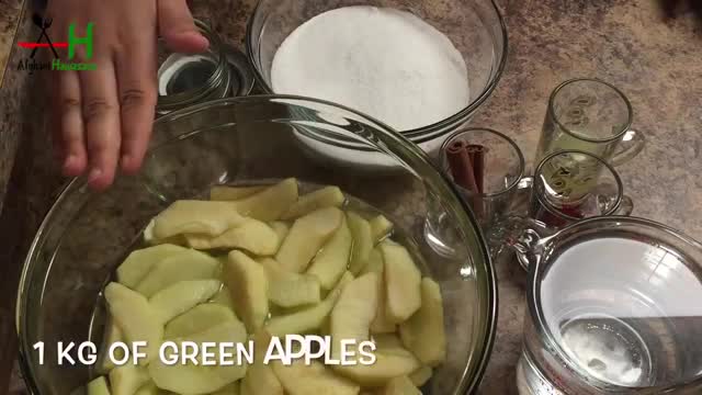 How to make Afghani Apple Jam(Moraba)[طرز و تهیه مربای سیب ]