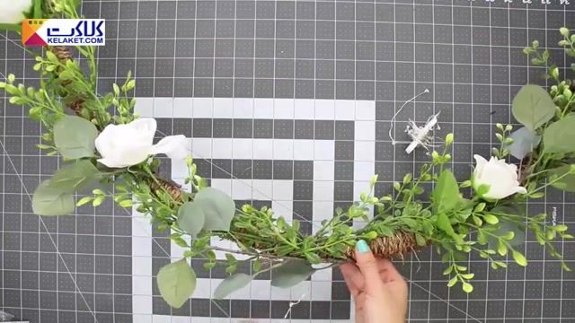 با کمی خلاقیت حلقه گل عروسی خودتان را درست کنید: حلقه ایی مناسب برای جهیزیه عروس