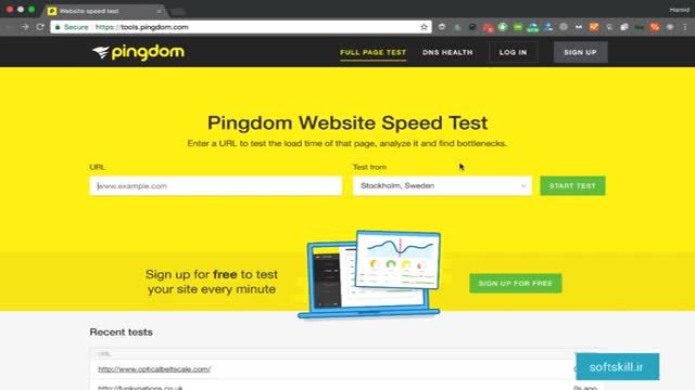 معرفی ابزار pingdom برای تست سرعت اجرای وب سایت