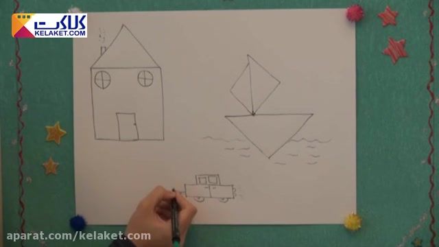 مجموعه آموزشی نقاشی کودکان: نقاشی با اشکال هندسی