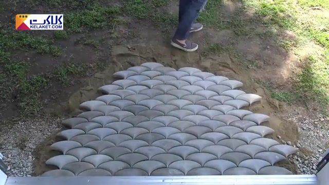 یک طرح جالب و زیبا برای سنگ فرش کردن محوطه تراس،حیاط و یا پاسیوی خانه شما