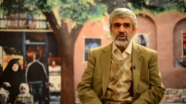 ‫پدر شهید مصطفی احمدی روشن در چهارمین جشنواره مردمی فیلم عمار‬‎