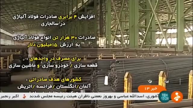 Iran IASCO made Alloy Steel manufacturer, Yazd province شرکت یاسکو تولیدکننده فولاد آلیاژی یزد ایران