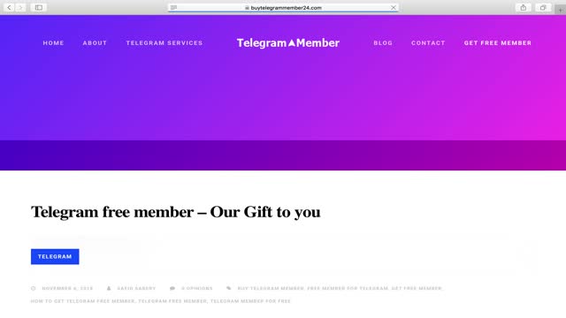 How to get Free Telegram member