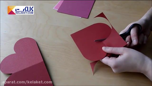 آموزش ساخت کارت پستال 3بعدی مدل قلب