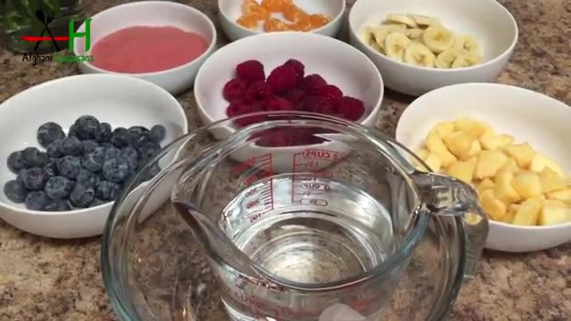 How to make Jelly with fruits[طرز و تهیه جلی با میوه ]