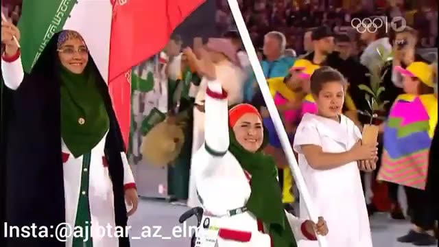 رژه کاروان ایران در المپیک ریو