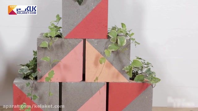 ساختن باغچه با استفاده از بلوک های سیمانی