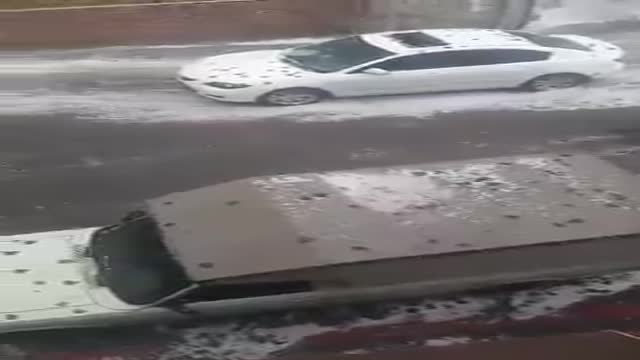 ‫تگرگ عجیب امروز تبریز Interesting hail & rain in Tabriz in Iran‬‎