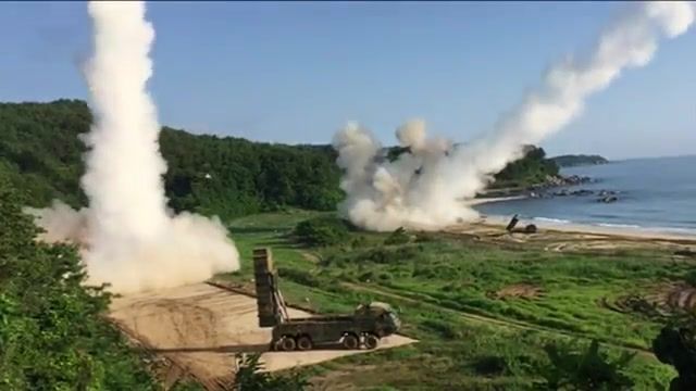 US and South Korea military drills missile رزمایش موشکی آمریکا و کره جنوبی