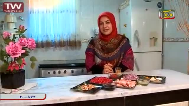 ‫آشپزی به زبان کردی خورش انار‬‎