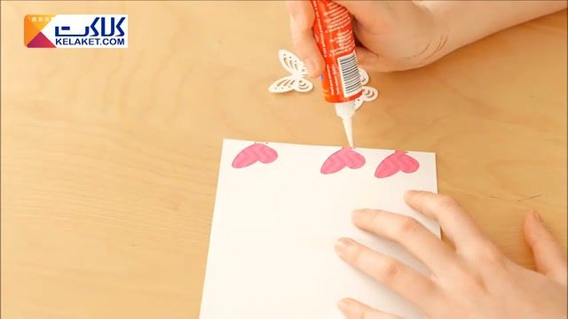 آموزش درست کردن کارت پستال با پروانه های 3بعدی بسیار زیبا
