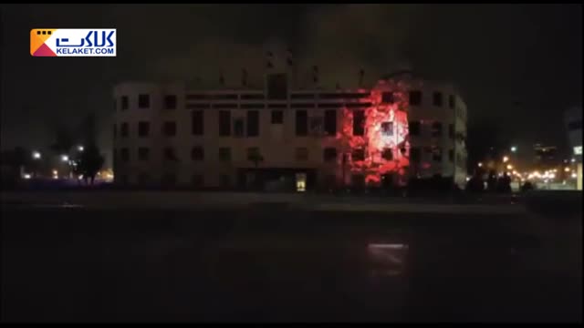 پخش فیلم نورپردازی زیبا روی ساختمان شهرداری مشهد