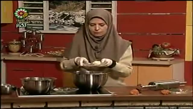 sherani Zaban 1طرز تهیه شیرینی زبان با خمیر هزار لا قسمت اول