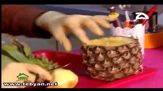 ‫آموزش تزیین آناناس به شکل طوطی - بخش 2‬‎
