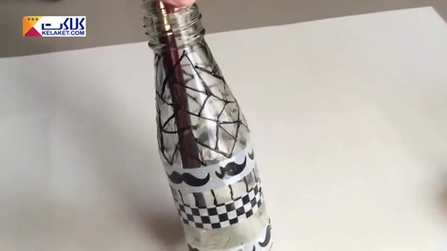 آموزش تزیین بطری های خالی و بدون استفاده در خانه با بکارگیری هنر ویترای 