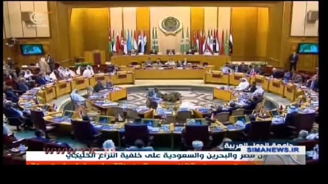 صحنه درگیری لفظی وزیران قطری و عربستانی در نشست شورای وزرای اطلاع رسانی اتحادیه عرب