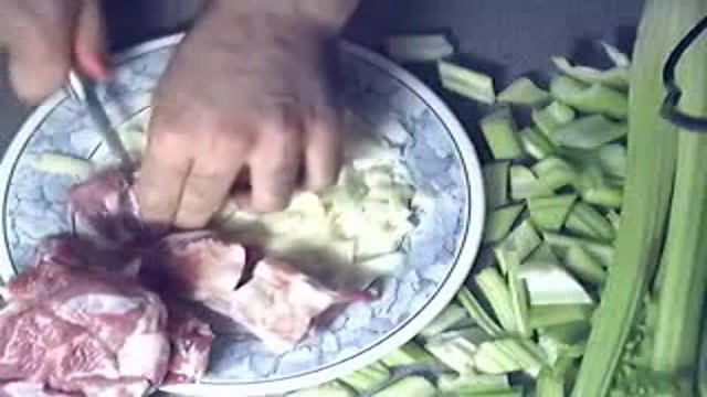 iranian Cooking karaf khoresht خورشت کرفس