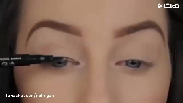 آموزش یک روش ساده ّبرای آرایش چشم ها و خط چشم کشیدن 