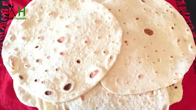 How to make Afghani Chapati ,flatbread[طرز و تهیه  نان  چپاتی  افغانی]