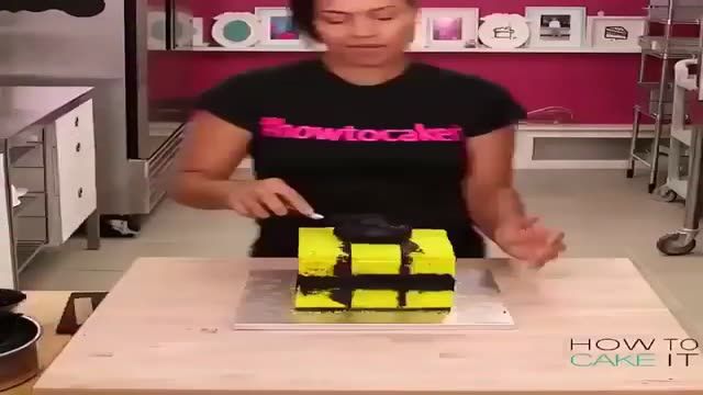 کیک به سبک مکعب روبیک!!