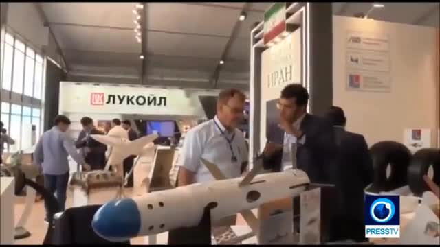 Iran section at MAKS 2017 Airshow Russia غرفه ایران در نمایشگاه هوافضای روسیه ماکس 2017