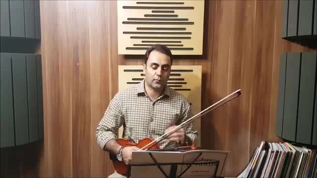 ‫جلد دوم تمرین 93 ایمان ملکی le violon آموزش ویلن کتاب.mp4‬‎