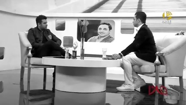 واکنش عجیب و غریب "حمید عسکری" با دیدن تصویر "امیرحسین رستمی" در برنامه زنده 