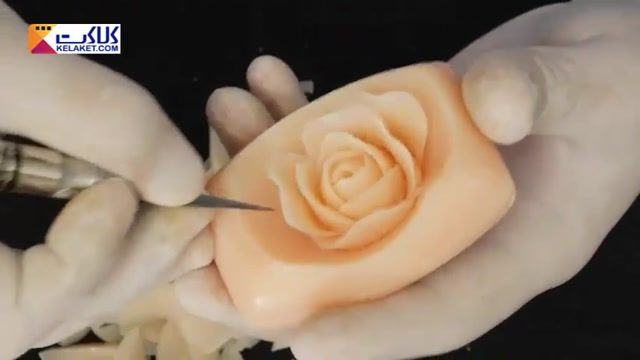 آموزش ایجاد یه طرح زیبا و حکاکی بر روی صابون برای تزیین جهیزیه نو عروس ها