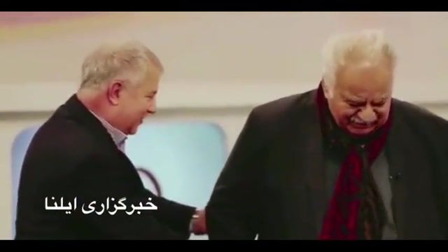 ملاقات علی پروین با ناصر ملک مطیعی در برنامه زنده تلویزیونی 