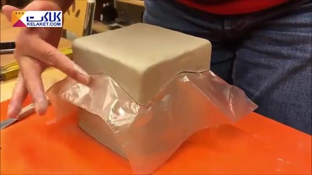 ساختن یک جعبه محکم برای جای زیورآلات و یا خرده ریزها با استفاده از خمیر سرامیکی 