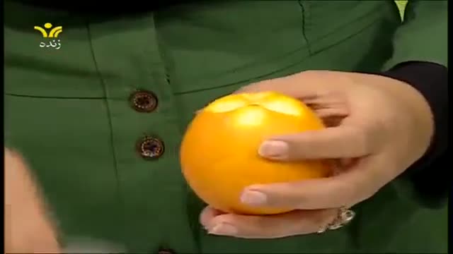 ‫آموزش حکاکی گل روی پرتقال (خانم حاج عابدی)‬‎
