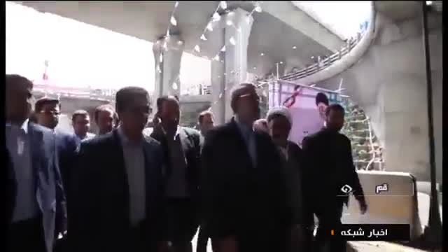 Iran made Underpass road starts operation, Qom city ساخت زیرگذر شهر قم ایران