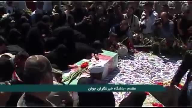 مراسم تشییع شهید گمنام در پادگان دژبان ارتش جمهوری اسلامی ایران