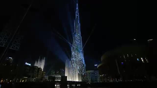 بزرگترین لیزر شو دنیا وثبت رکورد گینس در دبی