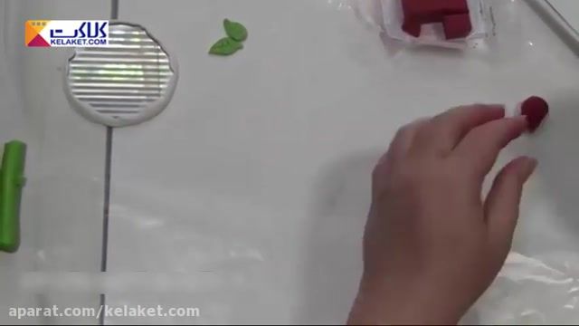 تزیین آینه با استفاده از خمیر پلیمری