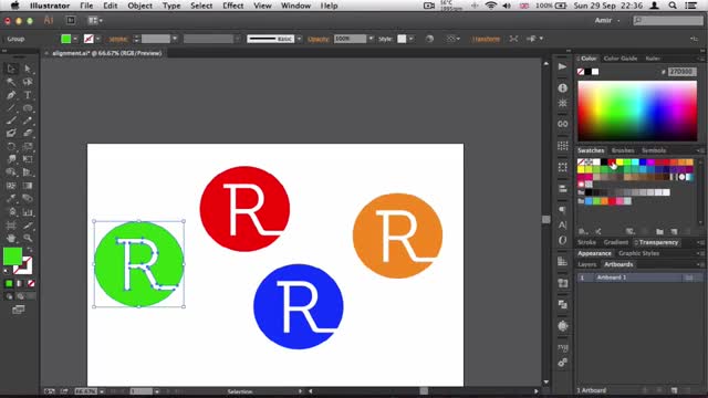 17- تنظیمات رنگ در Adobe Illustrator